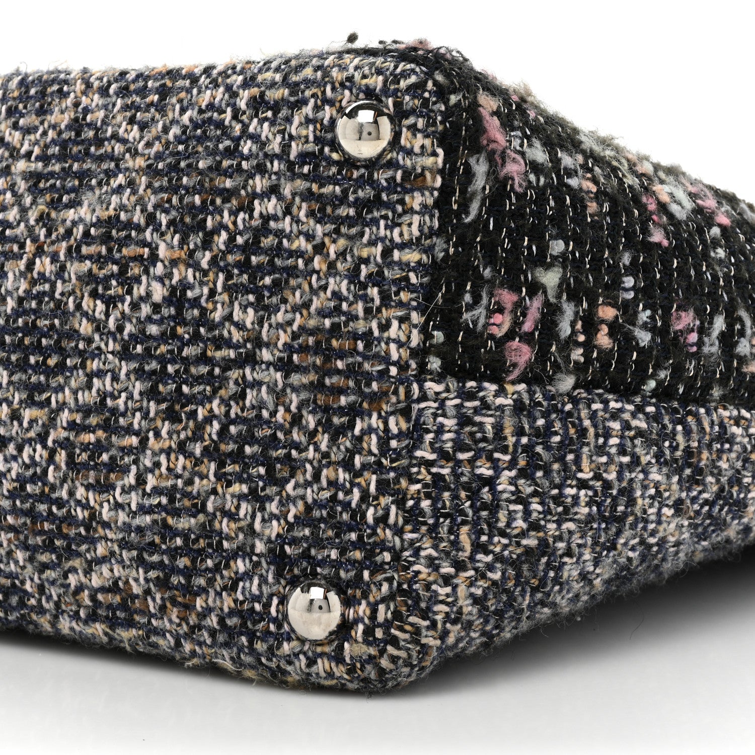 Chanel Tweed Quilted Cambon Tote Black 10 of 16