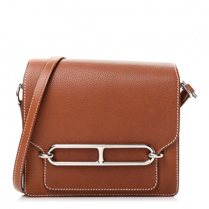Hermes Barenia Faubourg Mini Sac Roulis Fauve 1 of 9