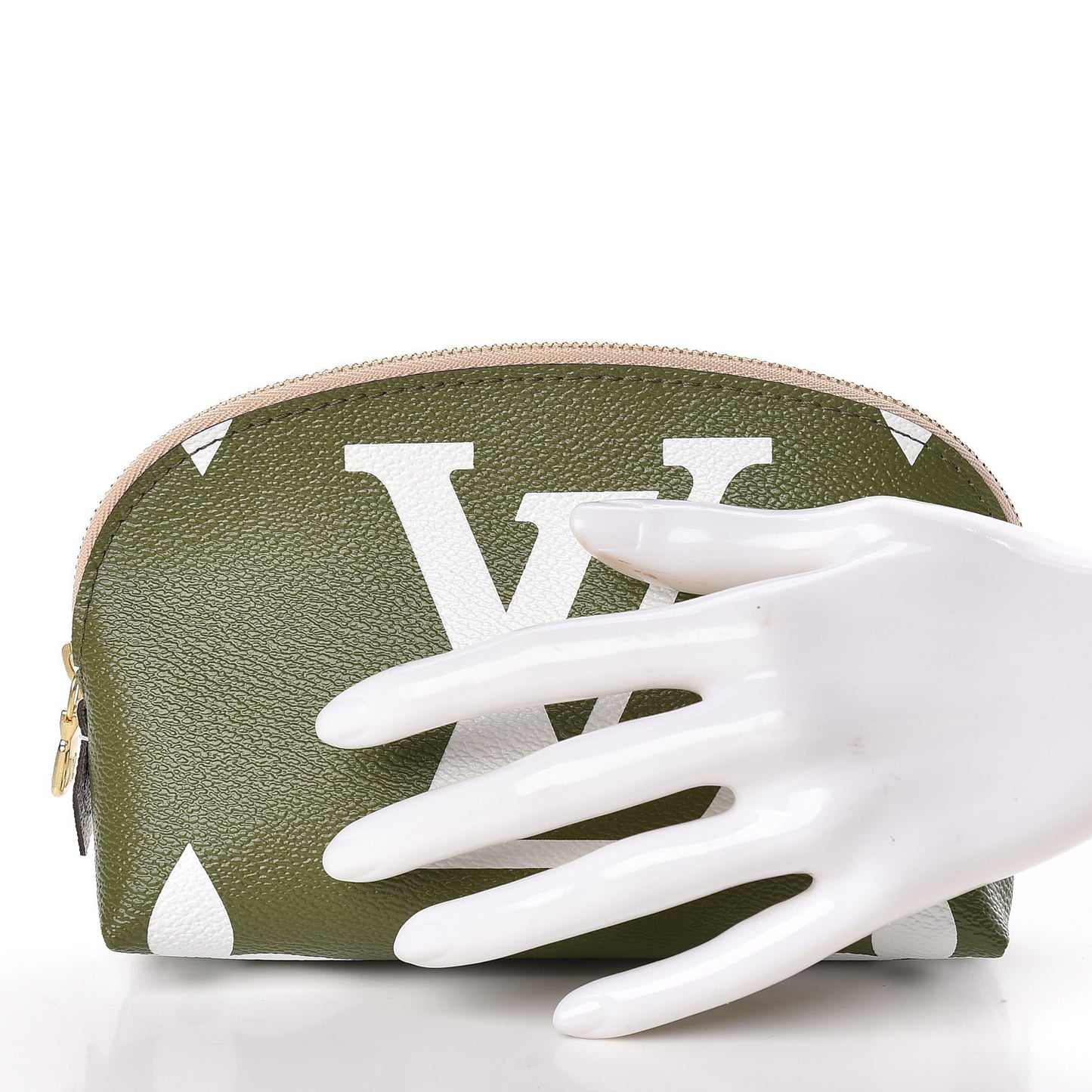 Monogram Giant Cosmetic Pouch Kaki