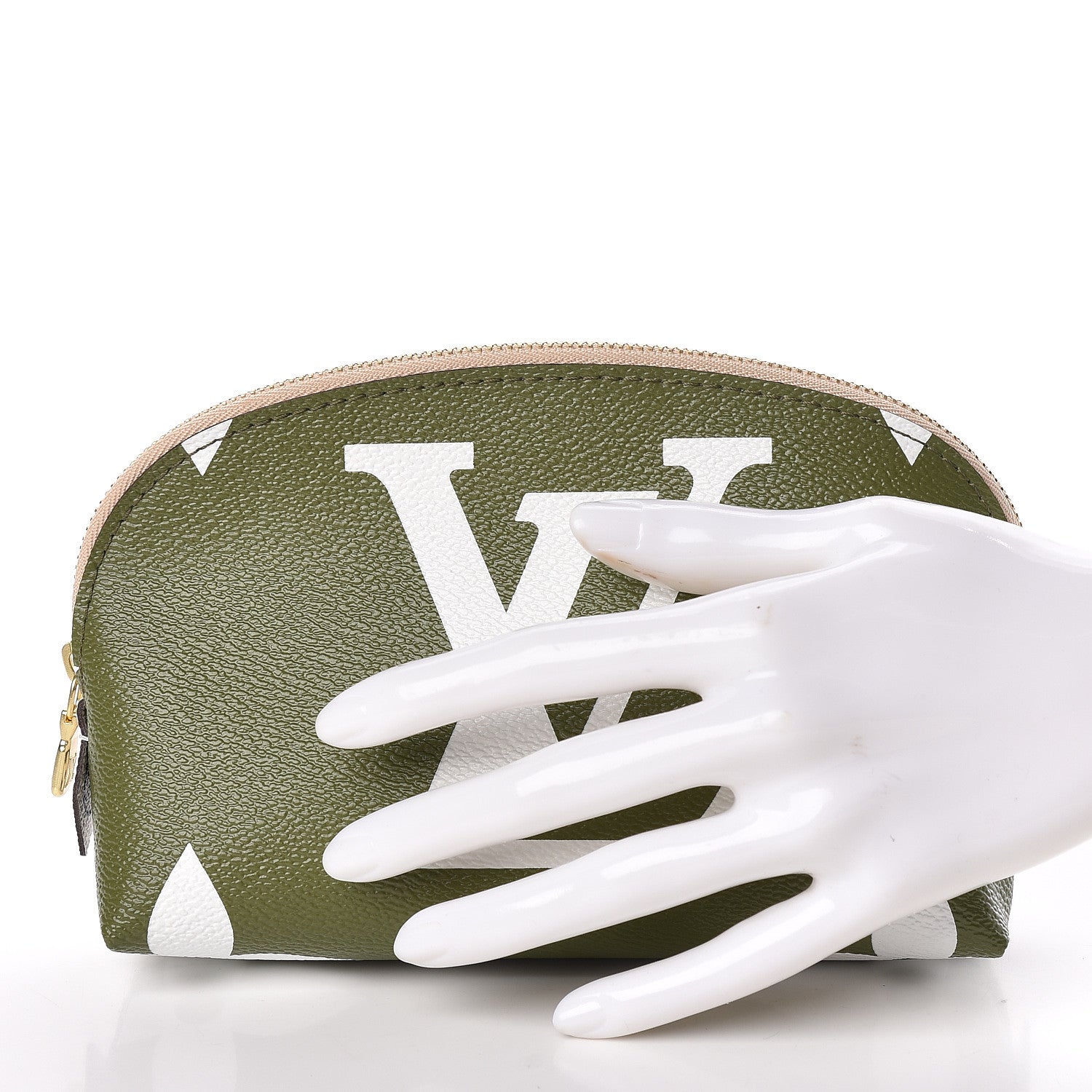 Louis Vuitton Monogram Giant Cosmetic Pouch Kaki 2 of 9