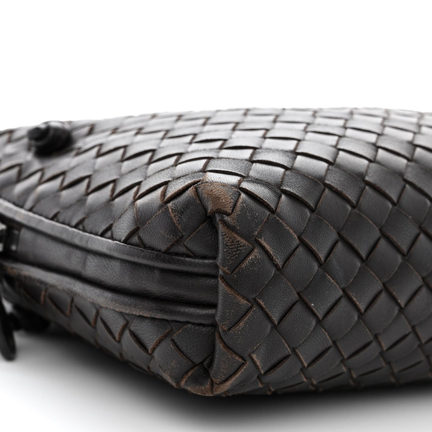 Nappa Intrecciato Nodini Bag Ebano