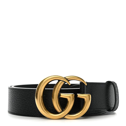 Gucci Textured Calfskin Double G 40mm Belt 100 40 Black 1 of 6