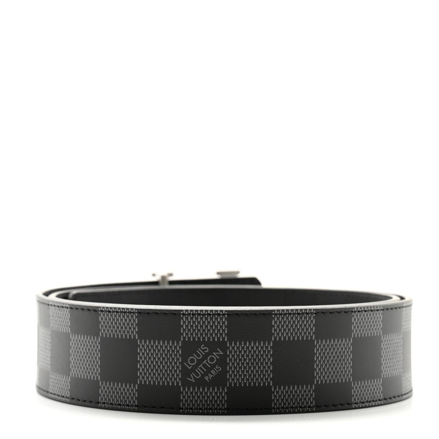 Damier Infini 40mm LV Initiales Belt 85 34 Black
