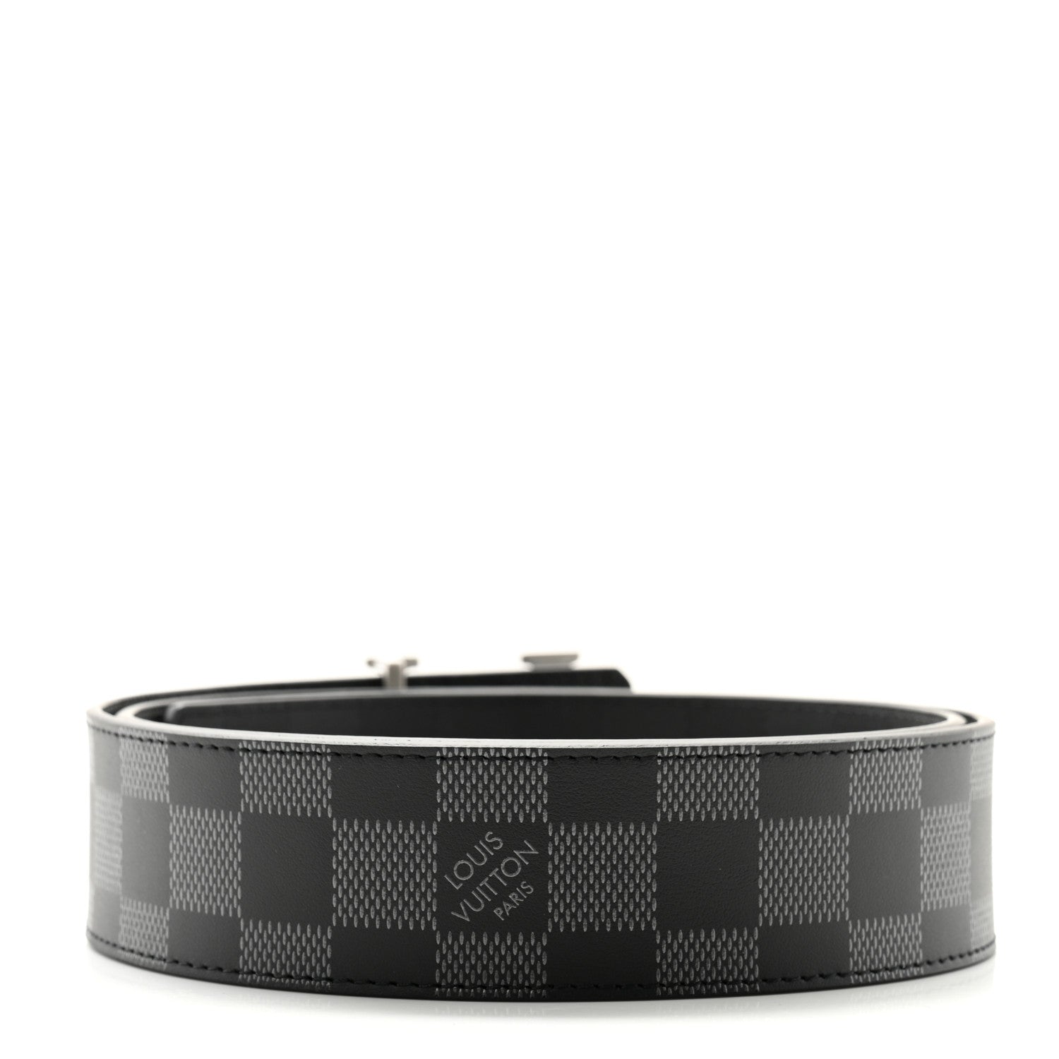 Louis Vuitton Damier Infini 40mm LV Initiales Belt 85 34 Black 2 of 6