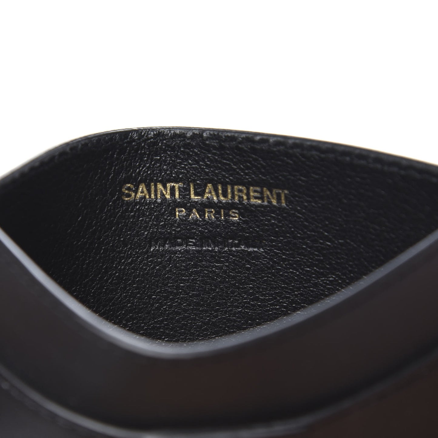 Calfskin Classic Y Card Case Black