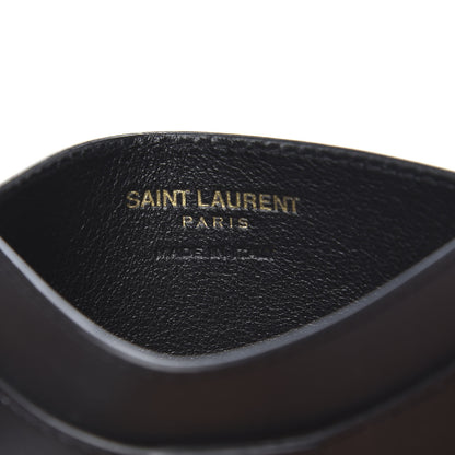Saint Laurent Calfskin Classic Y Card Case Black 5 of 5