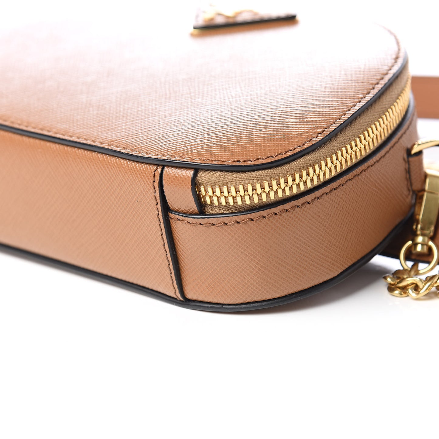 Saffiano Lux Odette Belt Bag Caramel