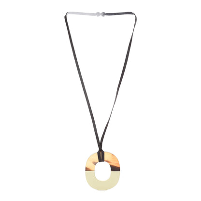Hermes Buffalo Horn Isthme Pendant Necklace 3 of 4