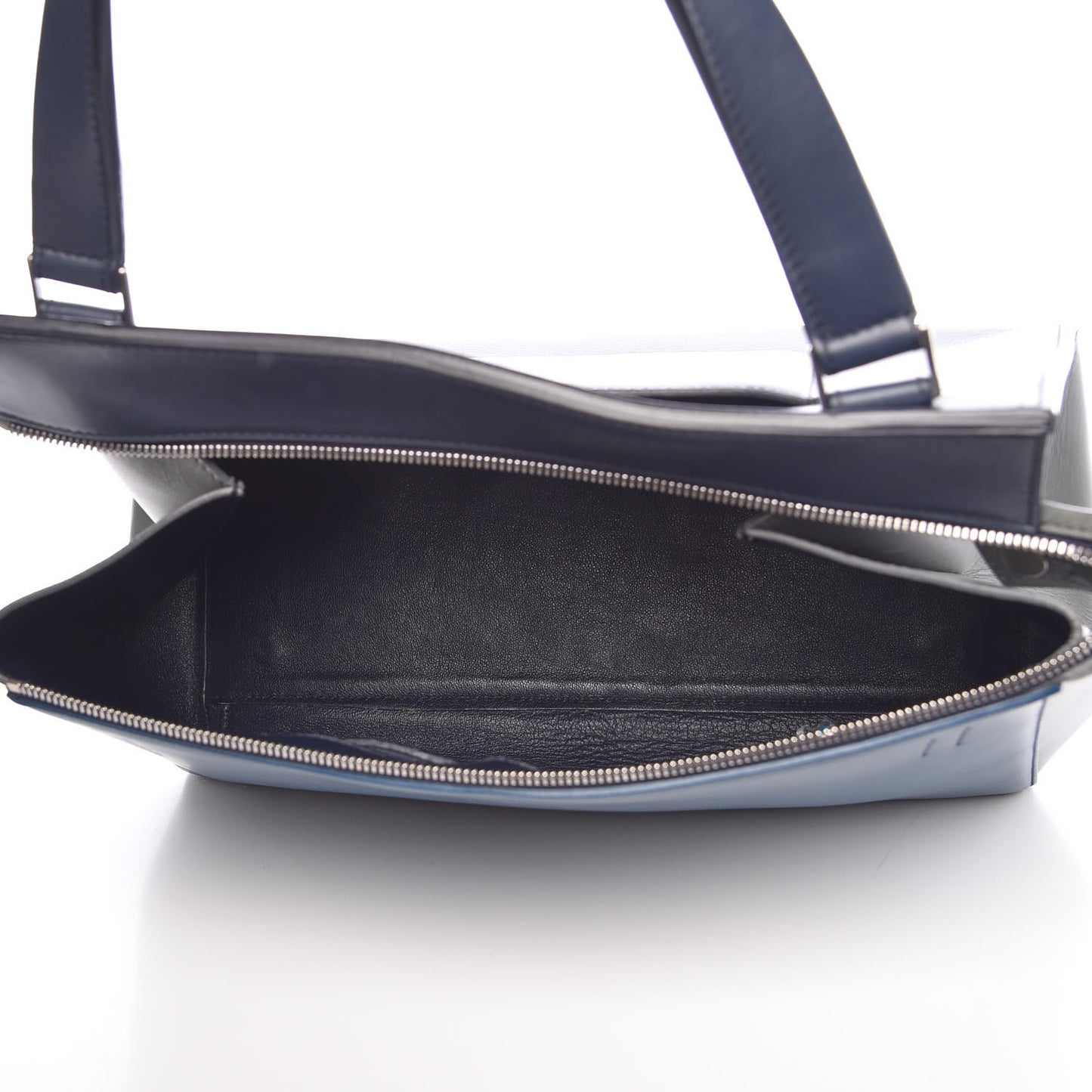 Smooth Calfskin Medium Tri-Color Edge Shoulder Bag