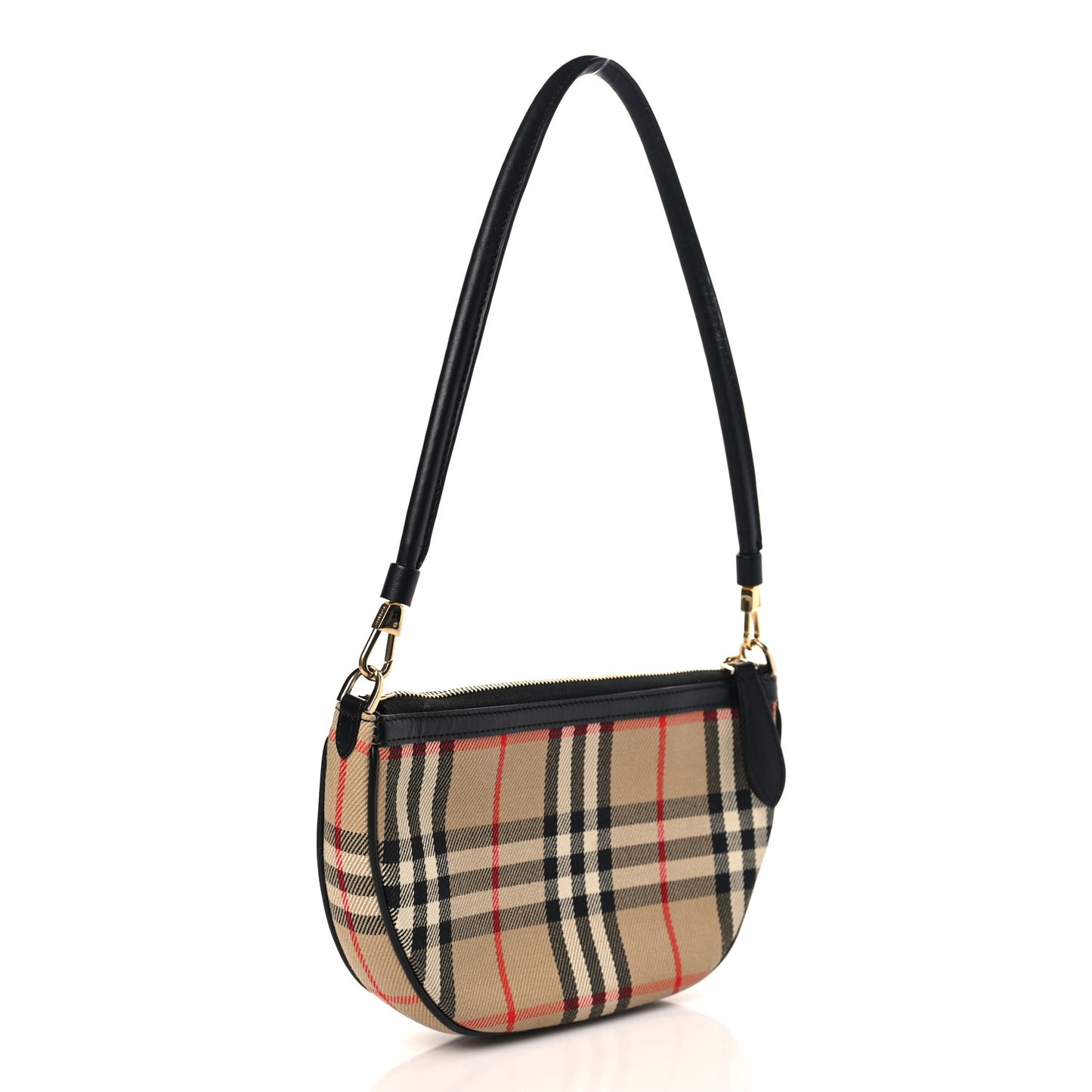 Vintage Check Calfskin Olympia Pouch Archive Beige