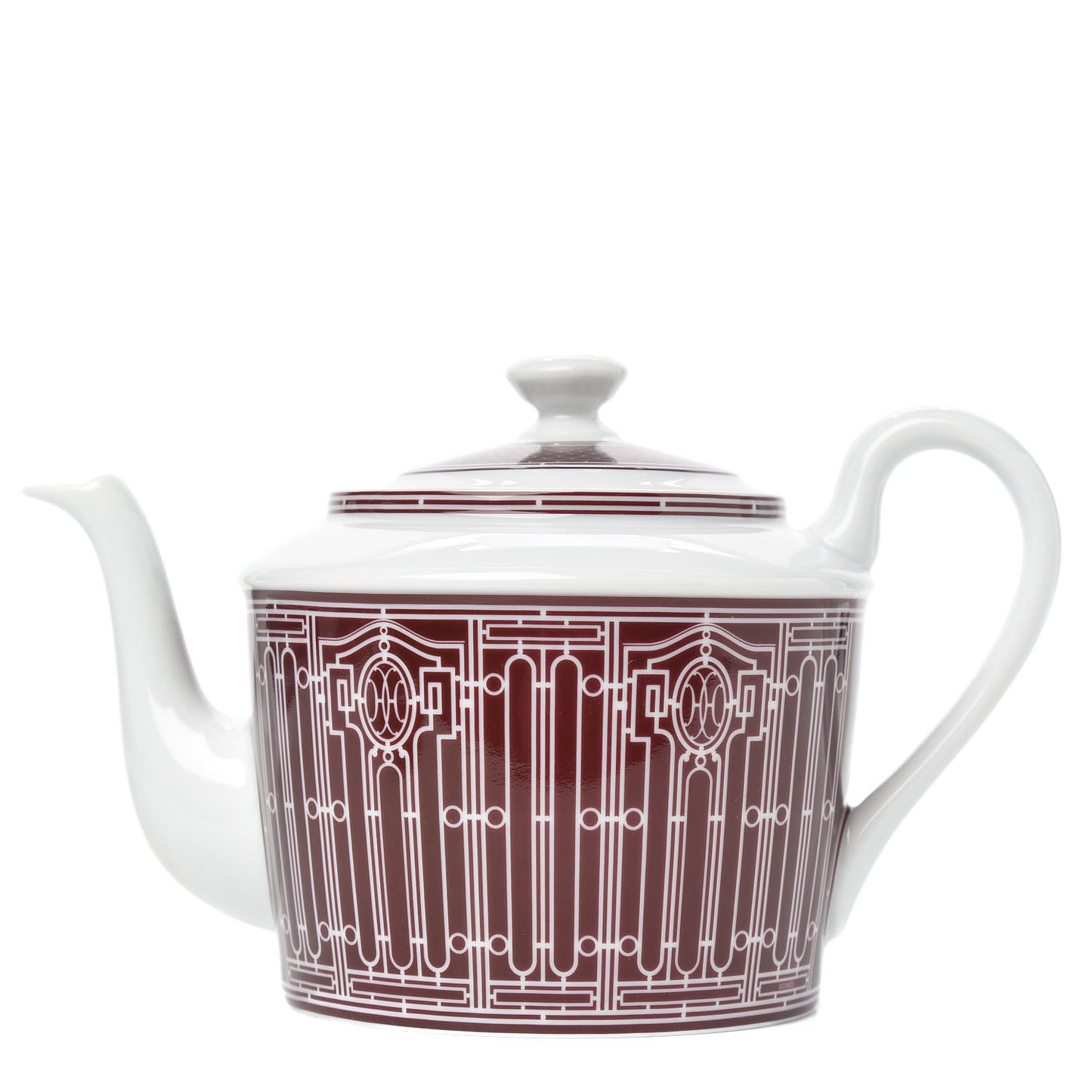 Porcelain H Deco Coffee/Tea Pot Rouge