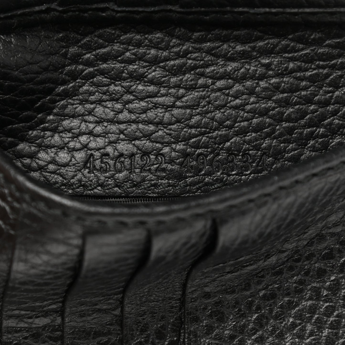 Dollar Calfskin Double G French Flap Wallet Black