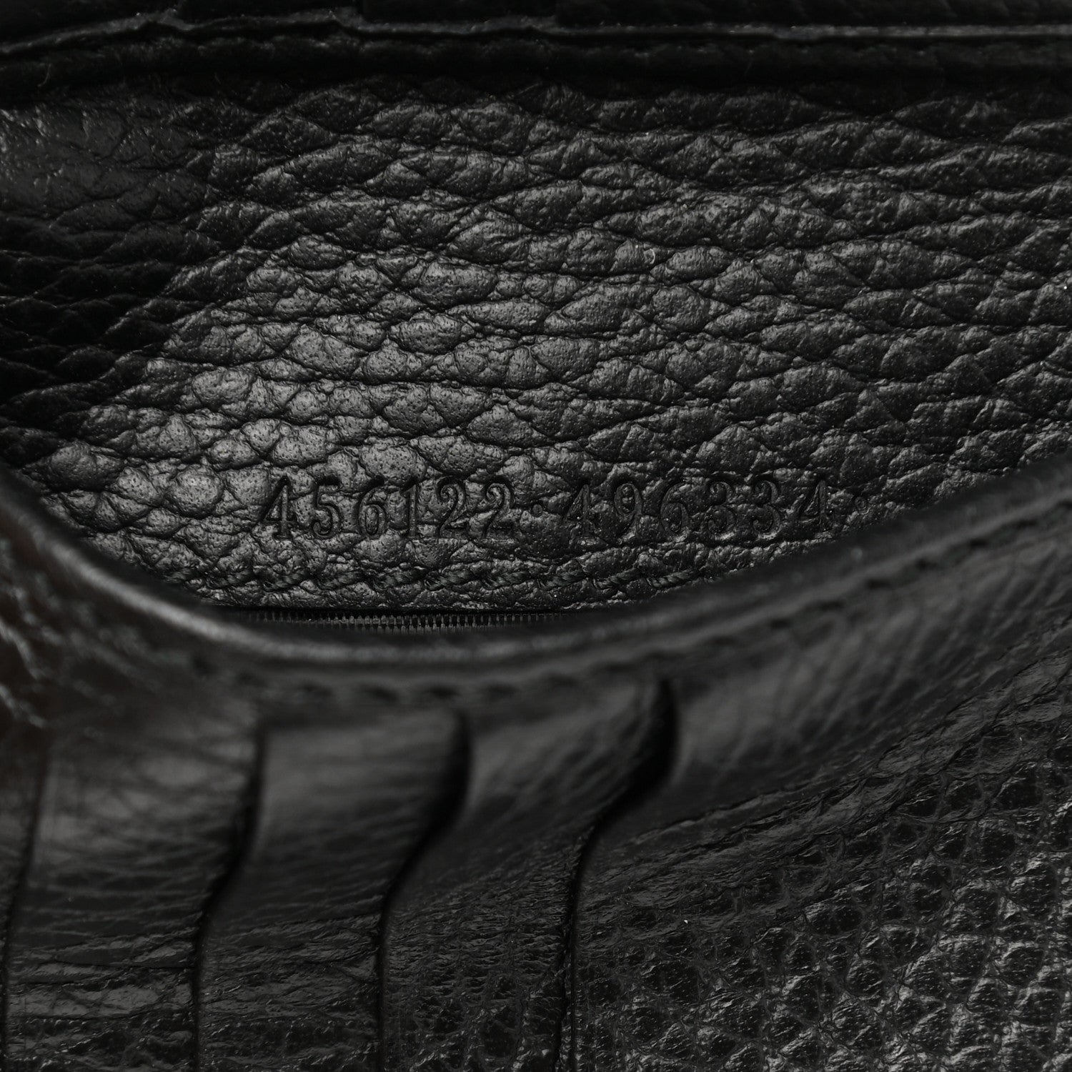 Gucci Dollar Calfskin Double G French Flap Wallet Black 7 of 7