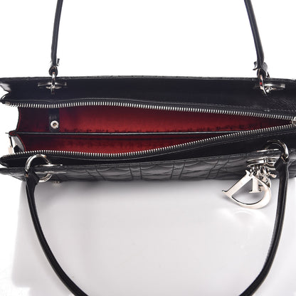 Christian Dior Lambskin Cannage Soft Lady Dior East West Black 5 of 10