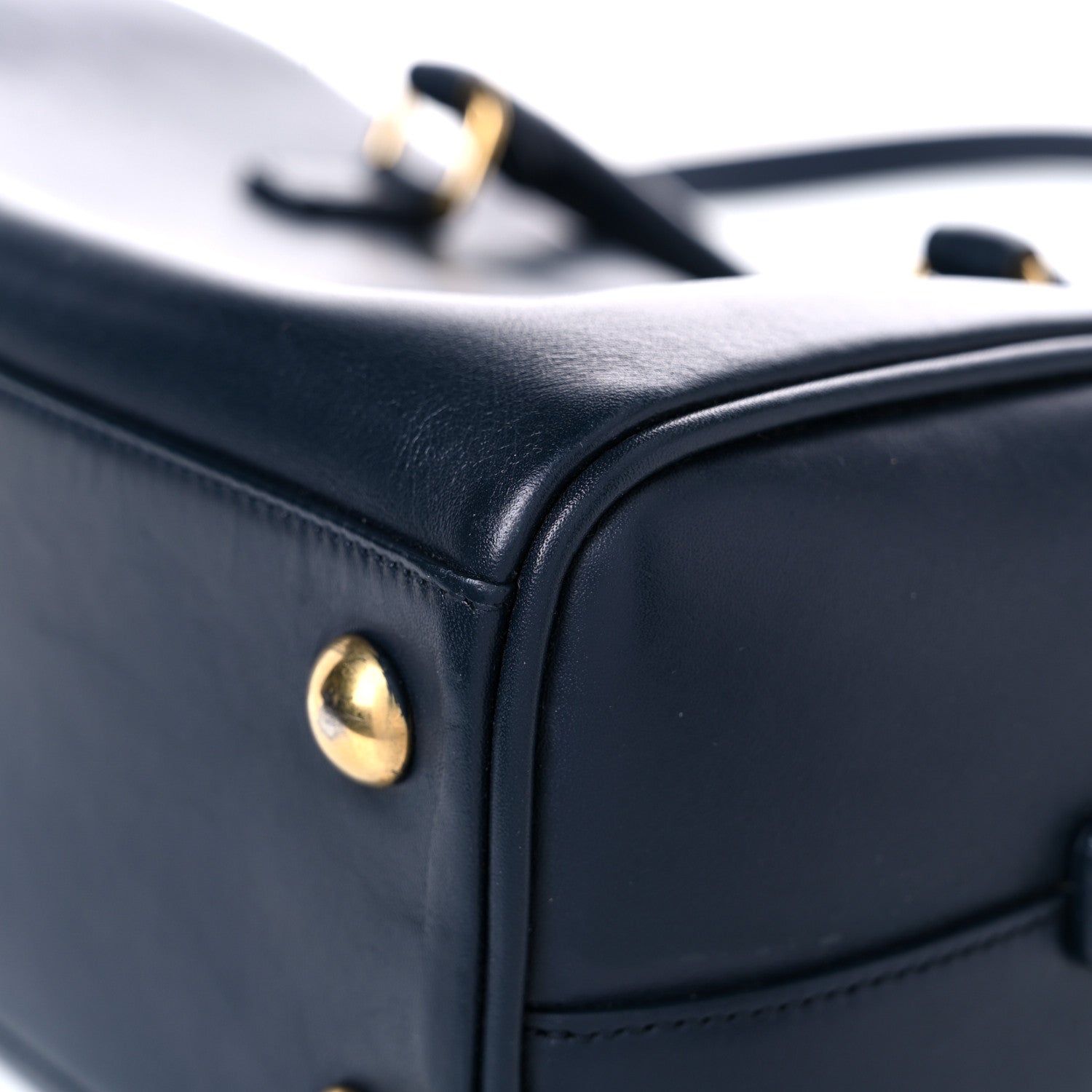 Saint Laurent Calfskin Classic Baby Duffle Navy Blue 10 of 27