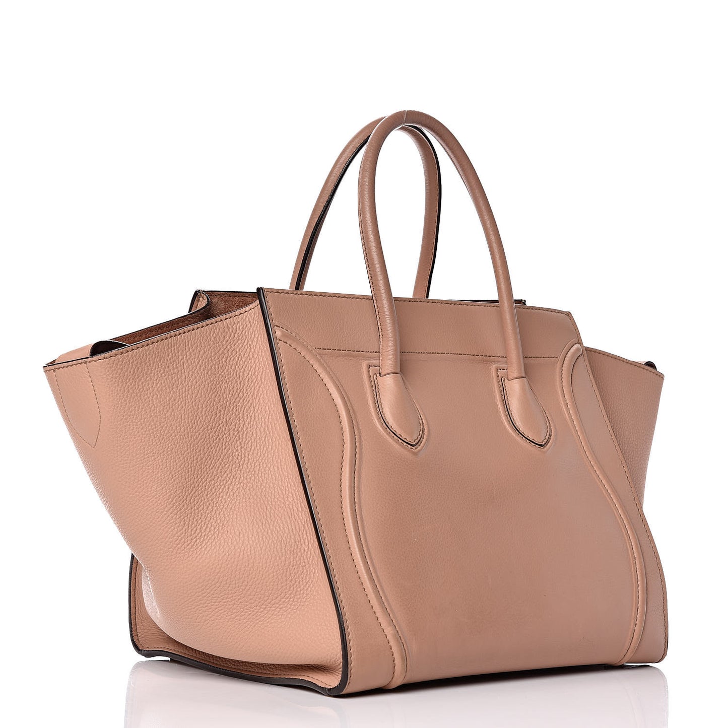 Supple Calfskin Medium Phantom Luggage Flesh