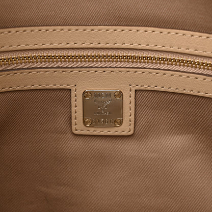 MCM Calfskin Ottomar Monogram Medium Klara Hobo New Beige 6 of 11