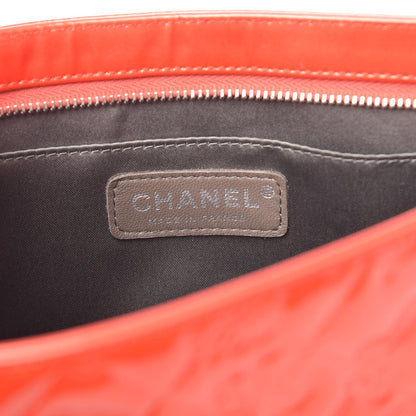 Chanel Patent Calfskin Lucky Symbols Pochette Coral 6 of 9