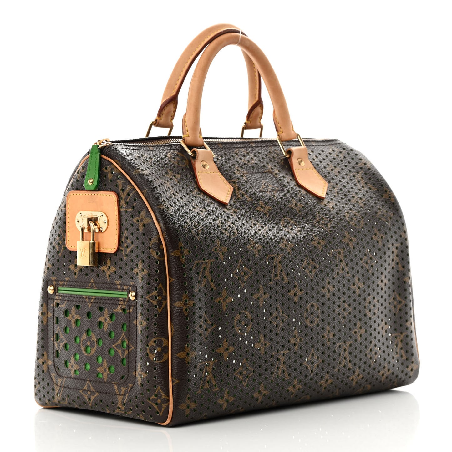 Monogram Perforated Speedy 30 Green