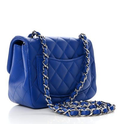 Chanel Lambskin Quilted Mini Square Flap Royal Blue 3 of 10
