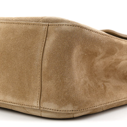 Chanel Suede Calfskin Small Souplissimo Maxi Flap Dark Beige 10 of 11