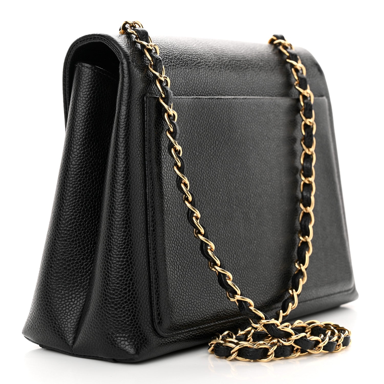 Chanel Caviar Jumbo Single Flap Black 3 of 11