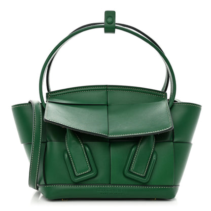 Bottega Veneta Calfskin Mini Maxi Intrecciato Arco Green 1 of 12