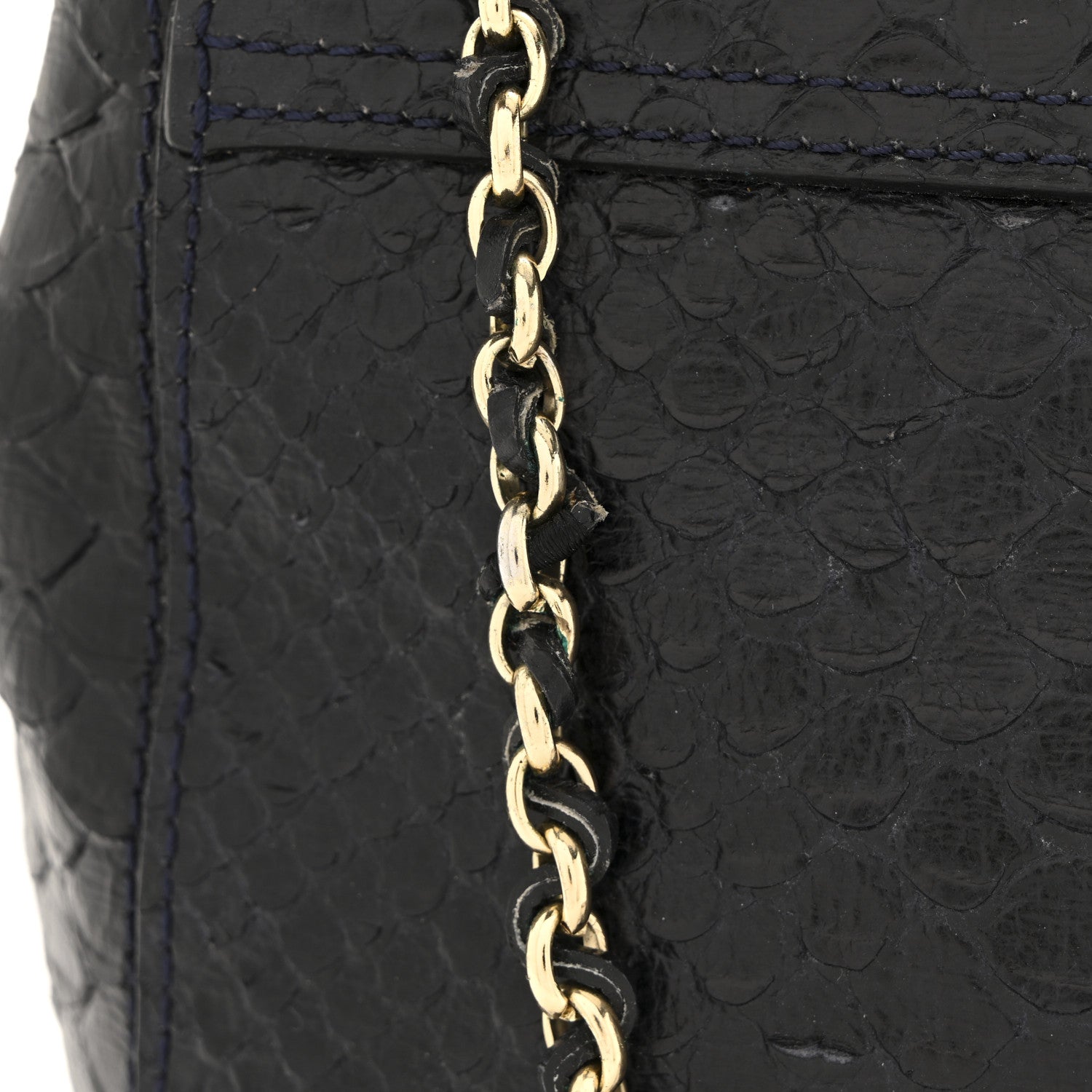 Mulberry Snakeskin Small Lily Flap Navy 14 of 14