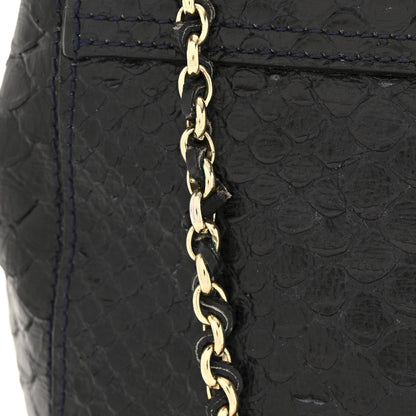 Mulberry Snakeskin Small Lily Flap Navy 14 of 14