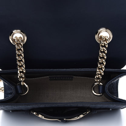 Gucci Microguccissima Mini Emily Chain Shoulder Bag Blue 4 of 5