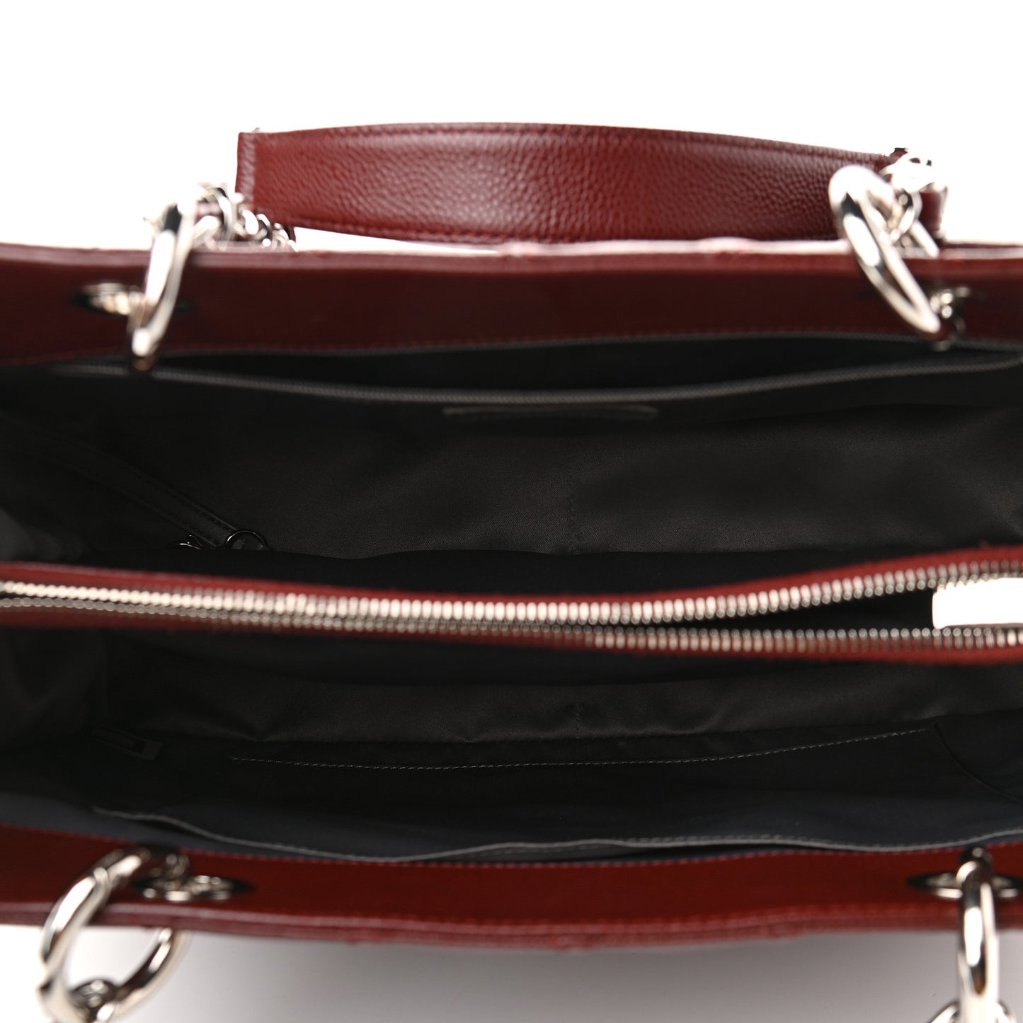Caviar Quilted Grand Shopping Tote GST Dark Burgundy