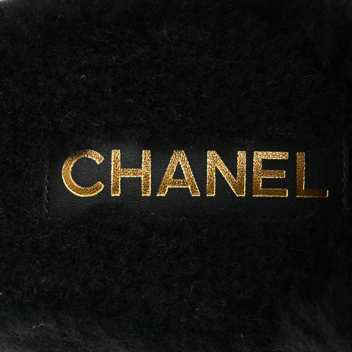 Chanel Shearling CC Flat Mules 35 Black 7 of 13