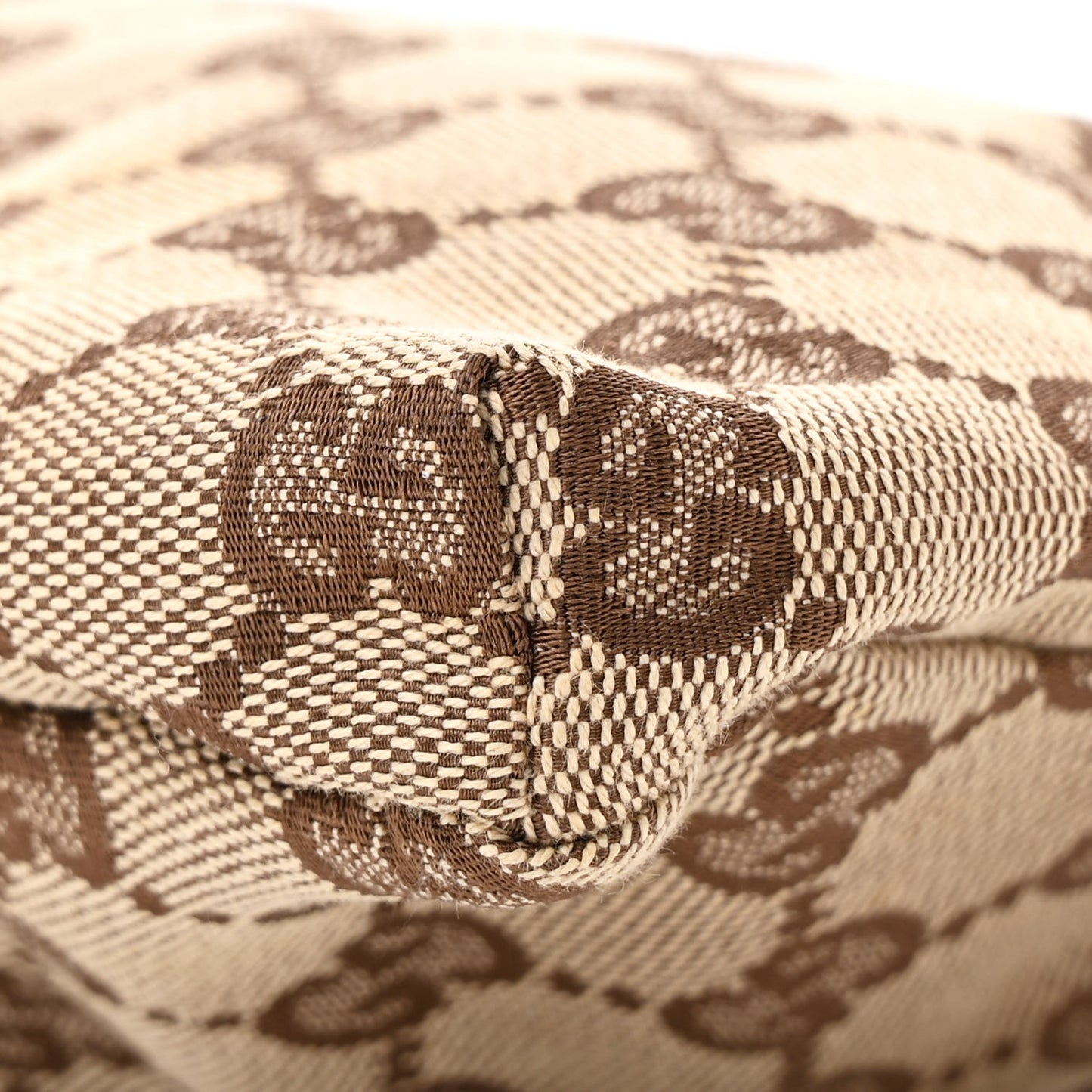 GG Monogram Double Pocket Belt Bag Dark Brown