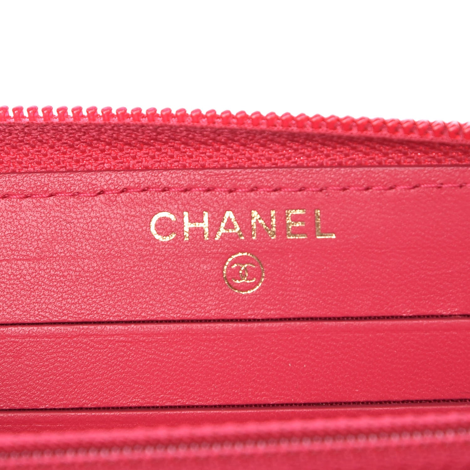 Chanel Lambskin Quilted Small Boy Zip Around Wallet Fuchsia 6 of 8