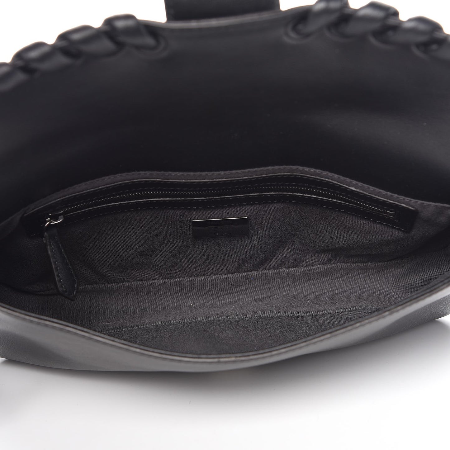 Vitello Dolce Lace Up Baguette Black