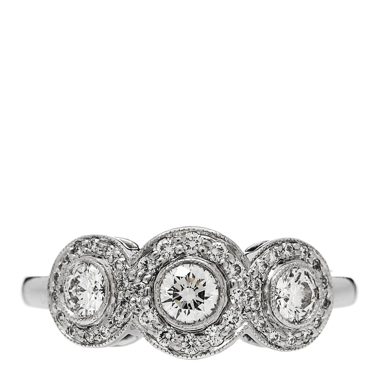Platinum Diamond Circlet Ring 53 6.25