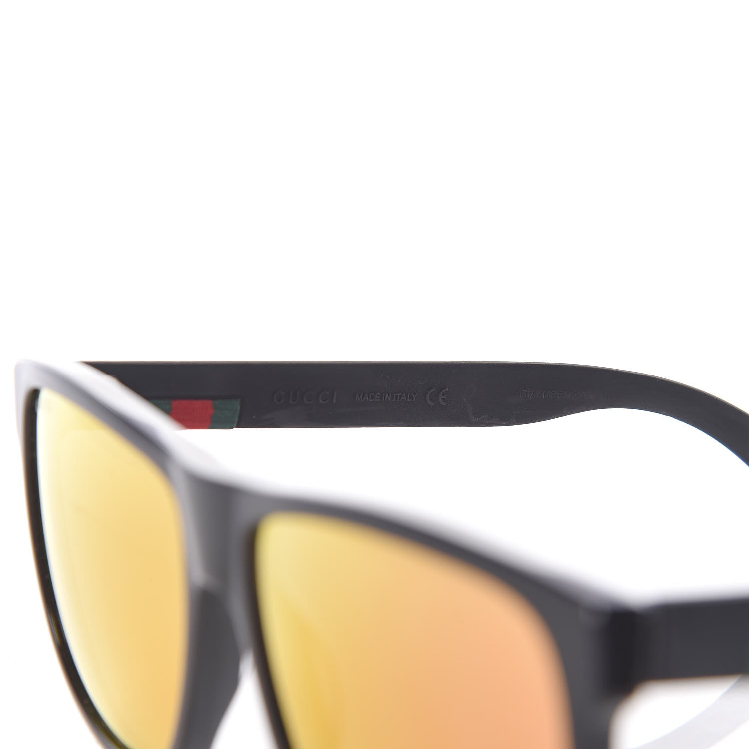 Gucci Web Square Frame GG0010S Sunglasses Black 7 of 7