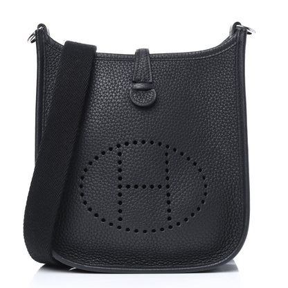 Hermes Taurillon Clemence Evelyne TPM Black 1 of 16