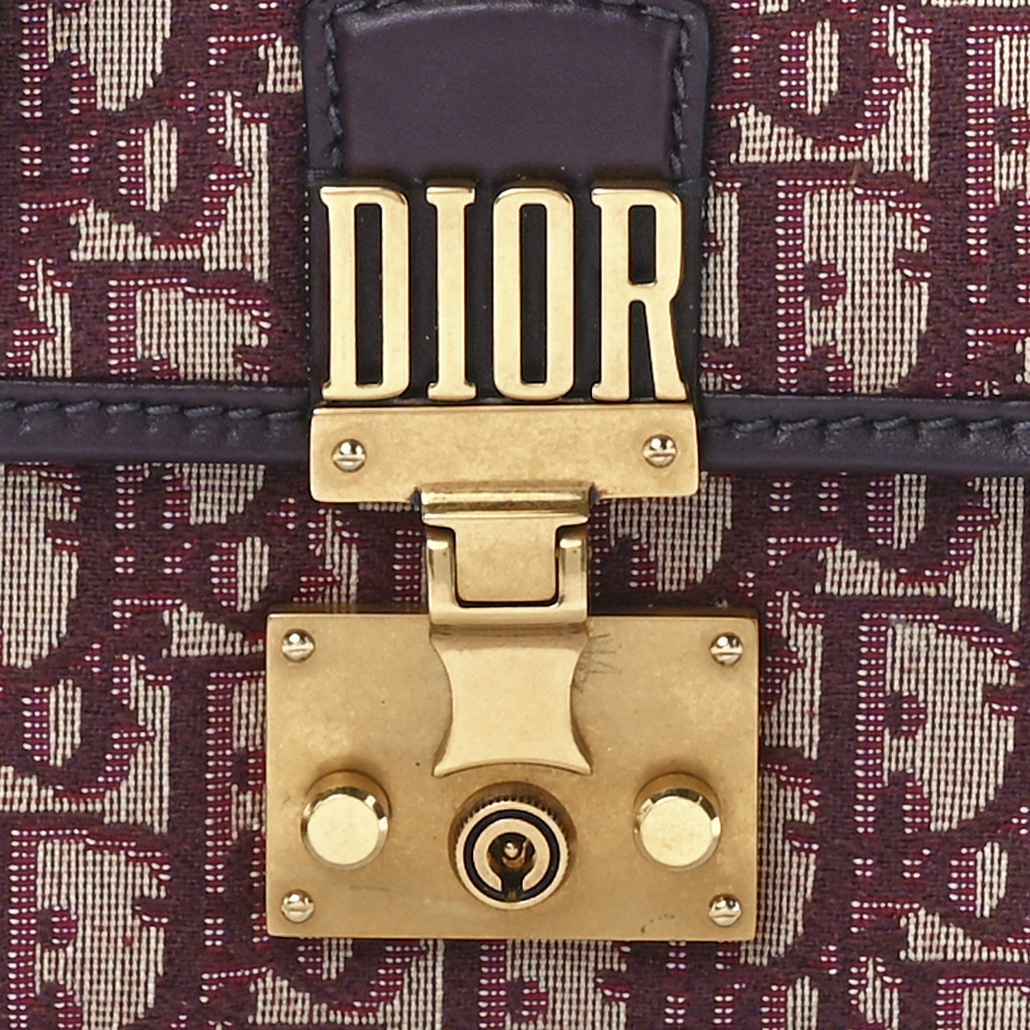 Christian Dior Oblique DiorAddict Flap Bag Burgundy 9 of 12