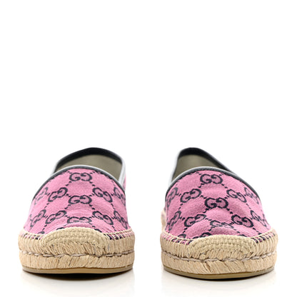 Gucci GG Monogram Multicolor Espadrilles 36 Pink Blue 2 of 11