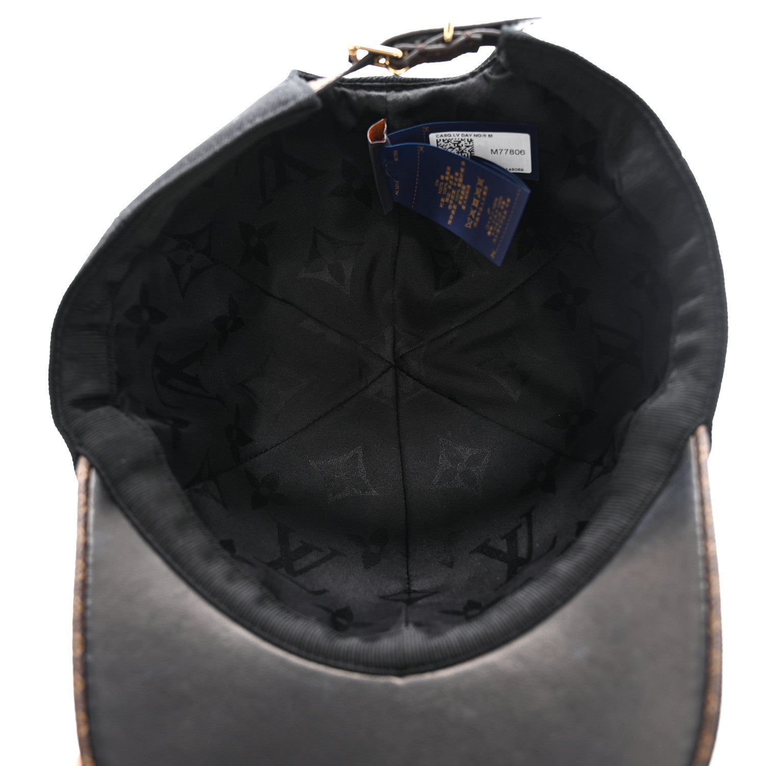 Louis Vuitton Monogram Cotton Jacquard Embroidered LV Day Cap M Black 7 of 11
