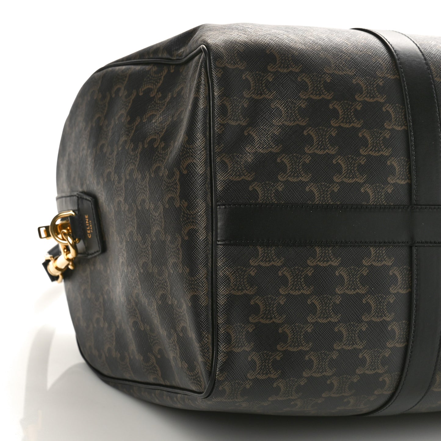 Triomphe Canvas Medium Travel Duffle Black