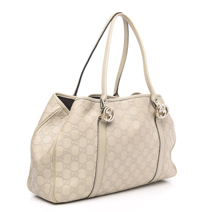Gucci Guccissima Medium GG Twins Tote Off White 3 of 11