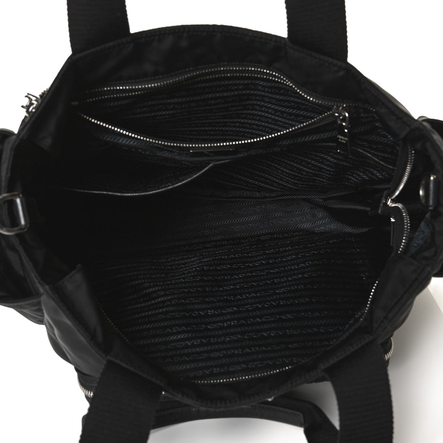 Prada Nylon Vela Baby Bag Black 8 of 12