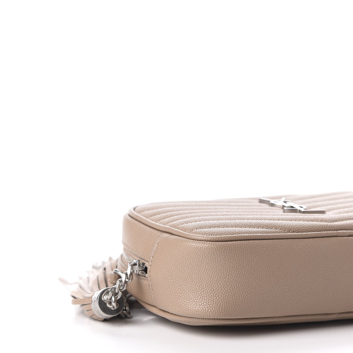 Grain De Poudre Matelasse Monogram Mini Lou Camera Bag Dark Beige