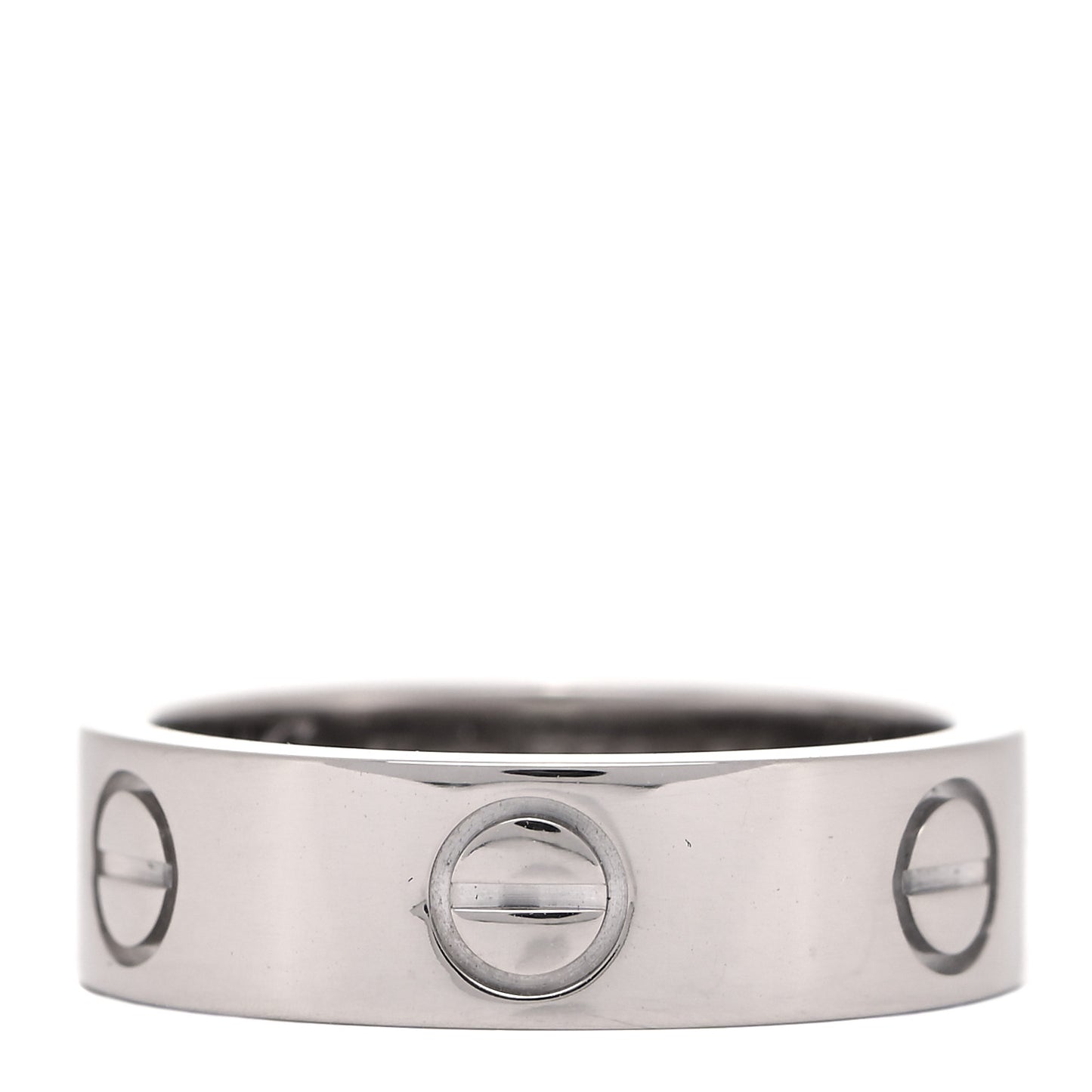 18K White Gold 5.5mm LOVE Ring 51 5.75