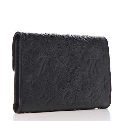 Louis Vuitton Empreinte Compact Curieuse Wallet Black 3 of 7