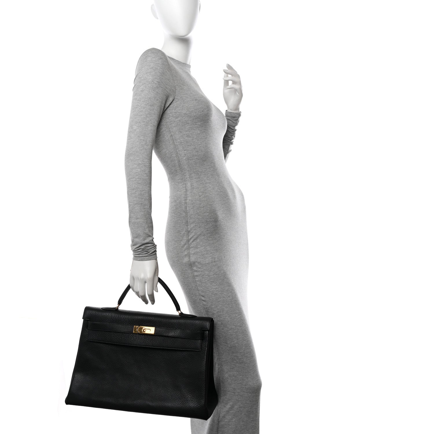 Hermes Ardennes Kelly Retourne 40 Black 2 of 13