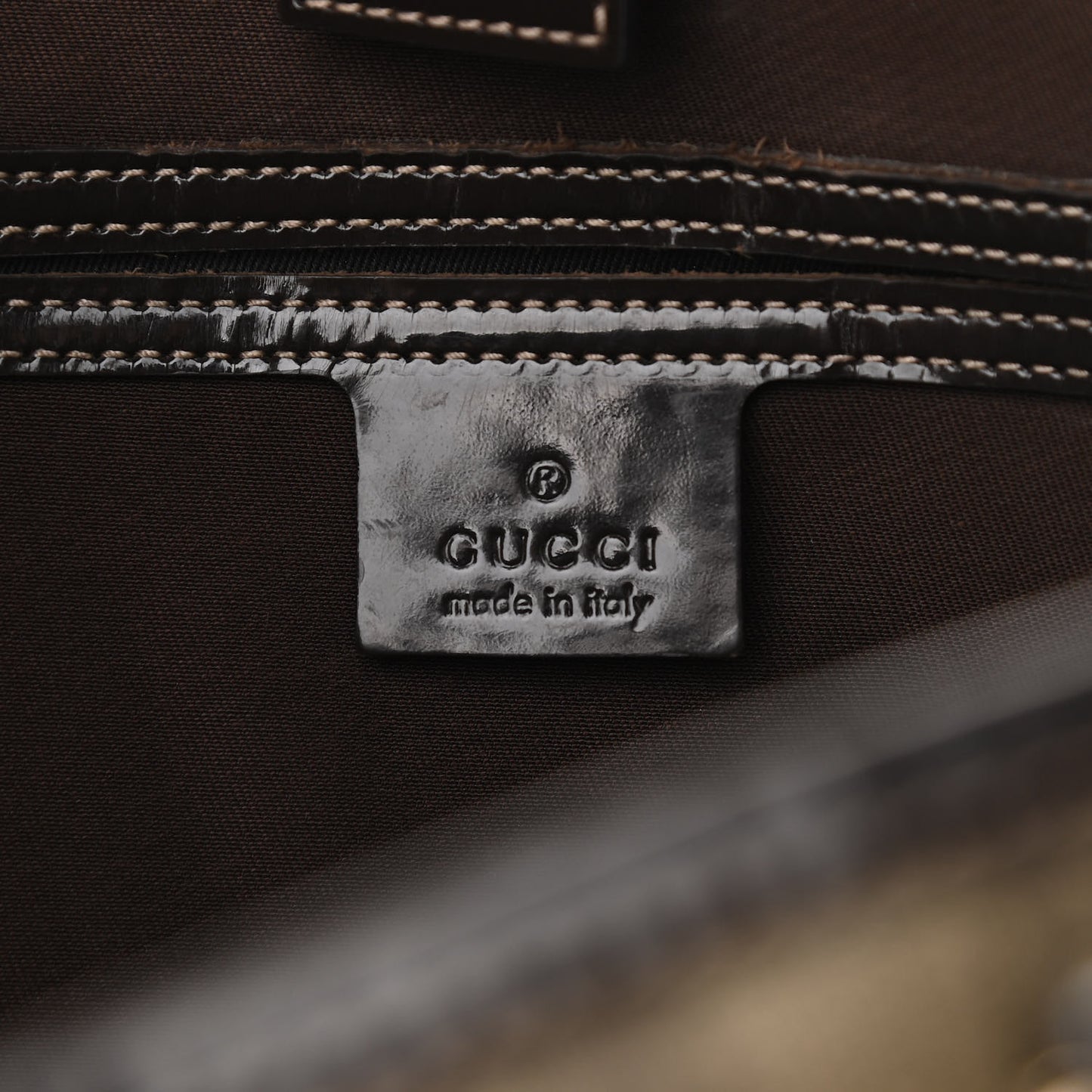 GG Plus Monogram Large Joy Tote Dark Brown