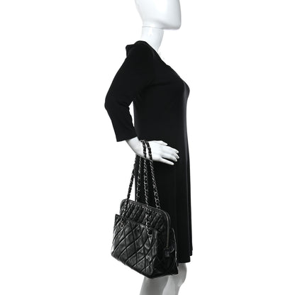 Chanel Vinyl Quilted In The Business Tote Black 2 of 14